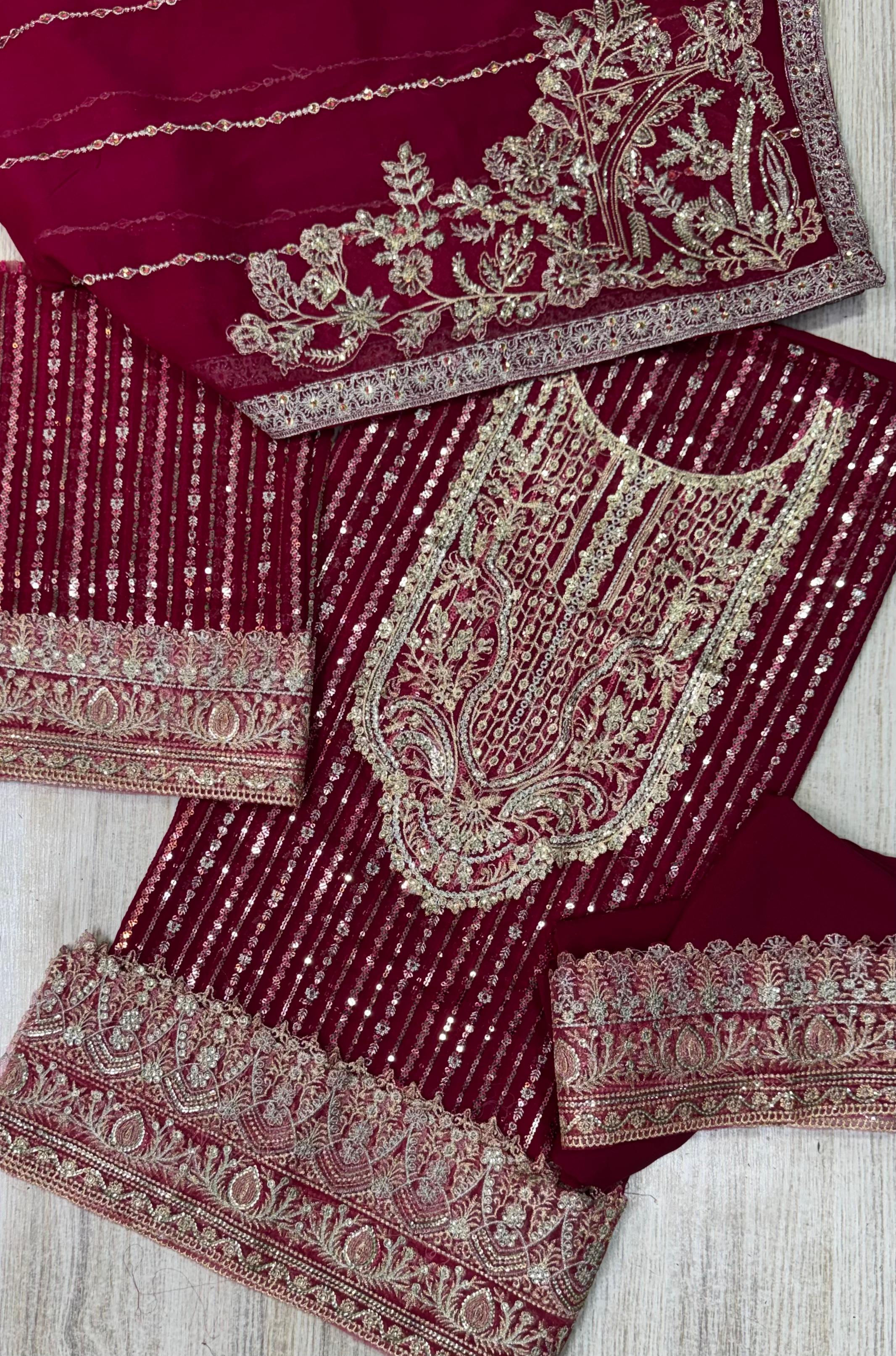 3 Piece Unstitched | Festive Wear