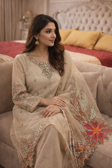 Ivory Embroidered Grace