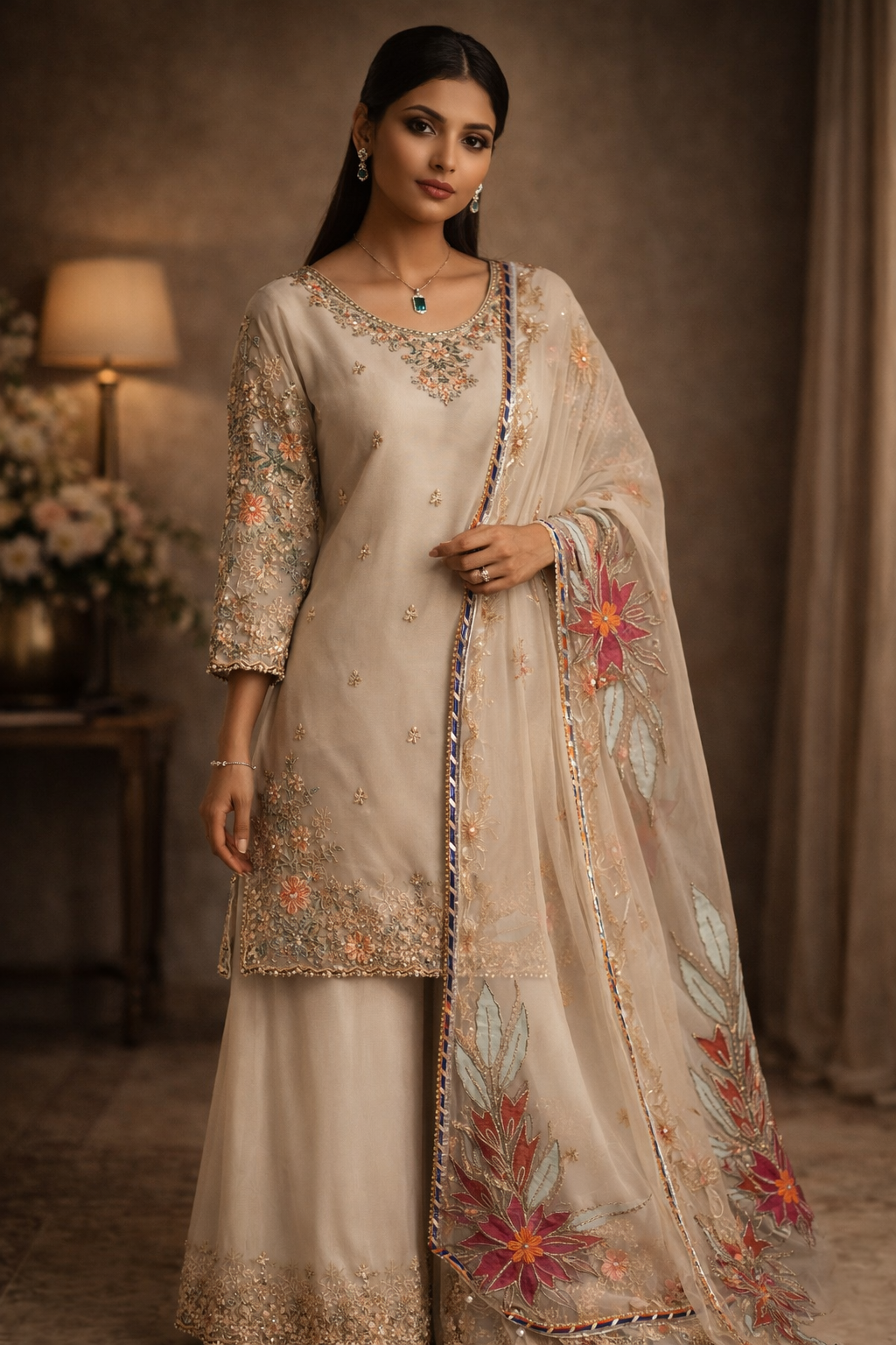 Ivory Embroidered Grace