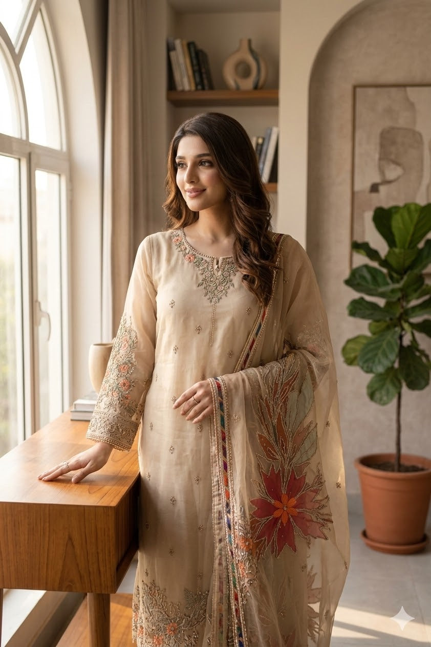 Ivory Embroidered Grace
